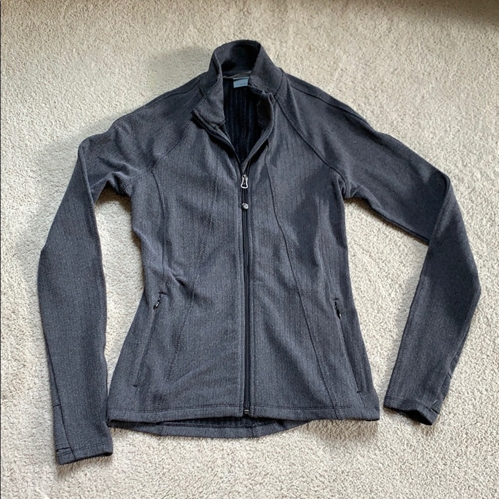 Athleta Zip Up Herringbone Pattern - image 1